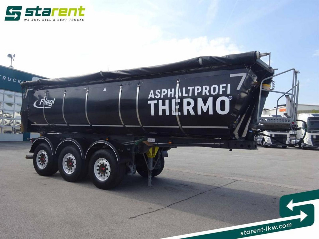 Fliegl 3-Achs Thermomulde 25m³ Liftachse SAF ALCOA - Kipper Auflieger: das Bild 3 Fliegl 3-Achs Thermomulde 25m³ Liftachse SAF ALCOA - Kipper Auflieger: das Bild 3