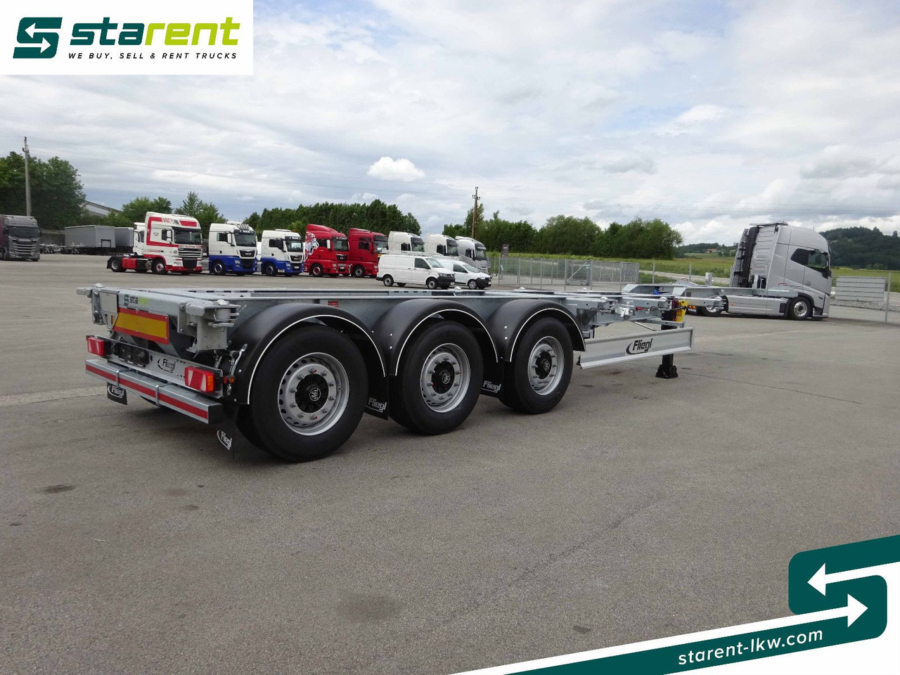 Fliegl Containerchassis ADR, 1x20/2x20/1x30/1x40/1x45 - Container/ Wechselfahrgestell Auflieger: das Bild 5 Fliegl Containerchassis ADR, 1x20/2x20/1x30/1x40/1x45 - Container/ Wechselfahrgestell Auflieger: das Bild 5