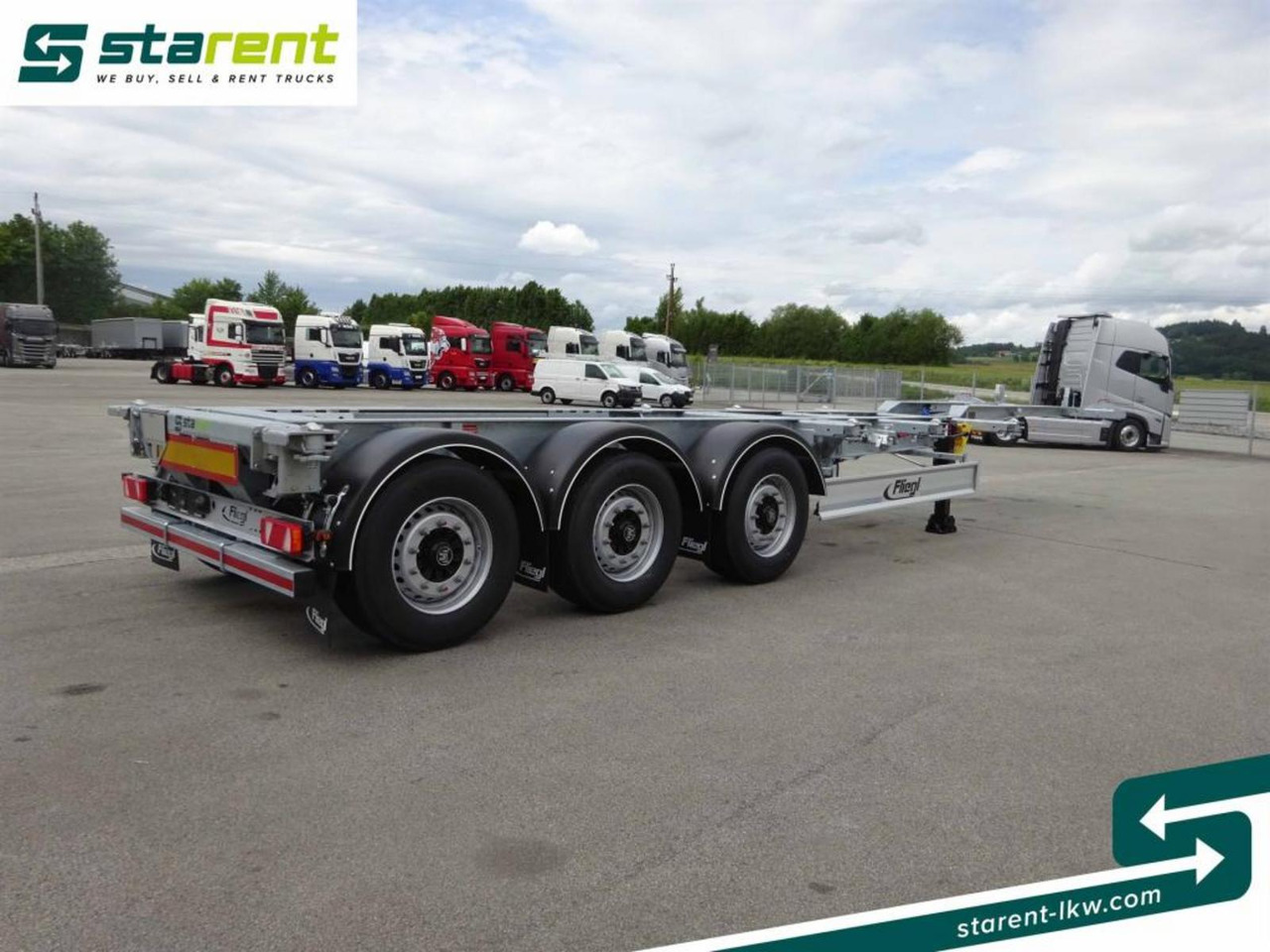 Fliegl Containerchassis ADR, 1x20/2x20/1x30/1x40/1x45 - Container/ Wechselfahrgestell Auflieger: das Bild 5 Fliegl Containerchassis ADR, 1x20/2x20/1x30/1x40/1x45 - Container/ Wechselfahrgestell Auflieger: das Bild 5
