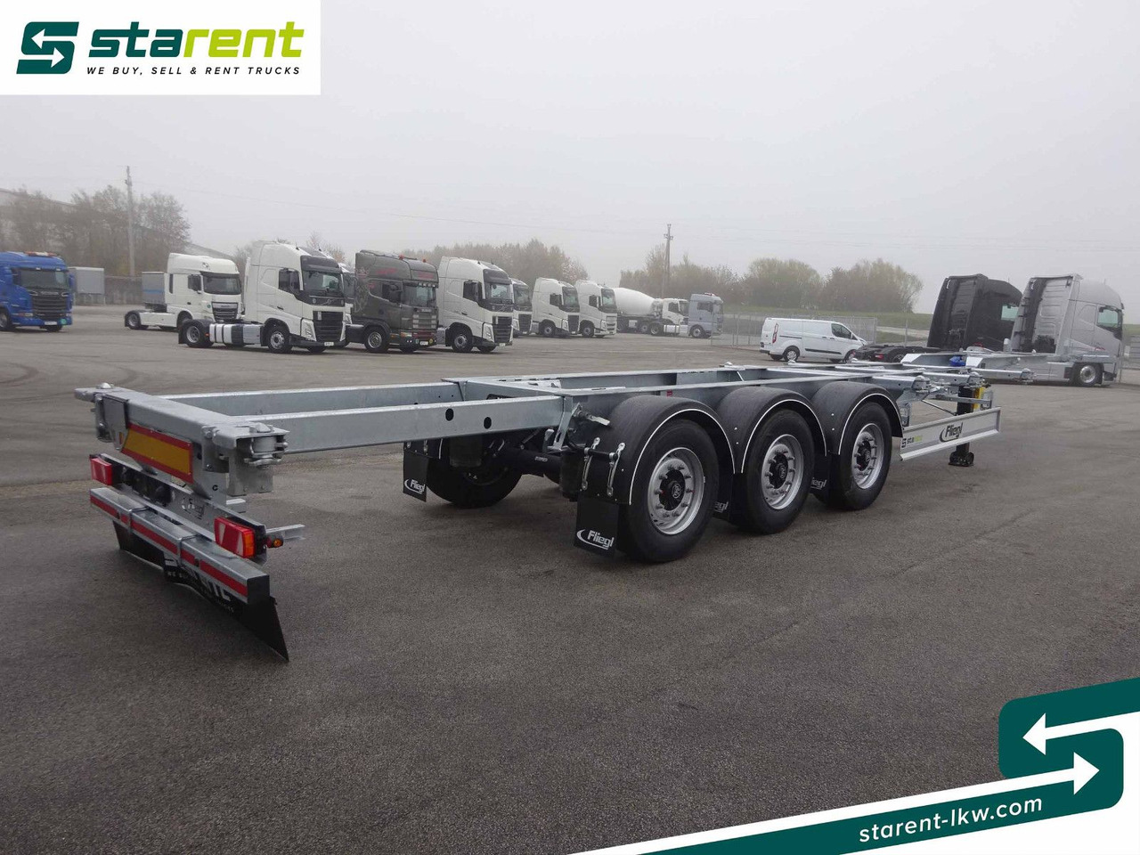 Container/ Wechselfahrgestell Auflieger Fliegl Containerchassis ADR, 1x20/2x20/1x30/1x40/1x45: das Bild 9