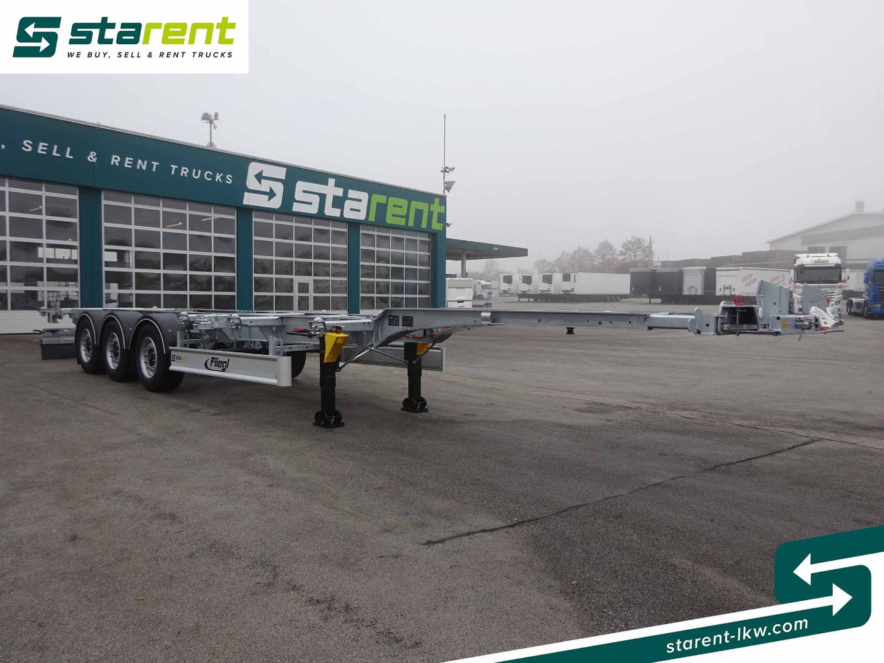 Container/ Wechselfahrgestell Auflieger Fliegl Containerchassis ADR, 1x20/2x20/1x30/1x40/1x45: das Bild 12