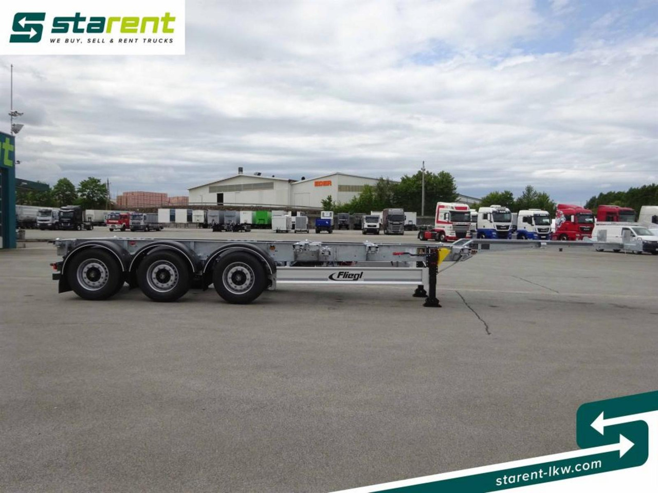 Fliegl Containerchassis ADR, 1x20/2x20/1x30/1x40/1x45 - Container/ Wechselfahrgestell Auflieger: das Bild 4 Fliegl Containerchassis ADR, 1x20/2x20/1x30/1x40/1x45 - Container/ Wechselfahrgestell Auflieger: das Bild 4