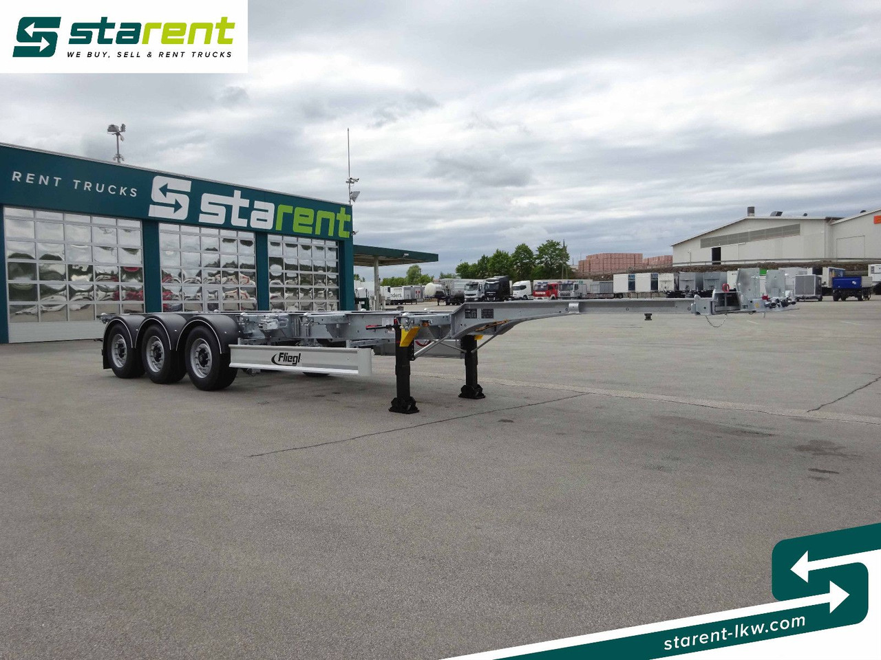 Fliegl Containerchassis ADR, 1x20/2x20/1x30/1x40/1x45 - Container/ Wechselfahrgestell Auflieger: das Bild 3 Fliegl Containerchassis ADR, 1x20/2x20/1x30/1x40/1x45 - Container/ Wechselfahrgestell Auflieger: das Bild 3