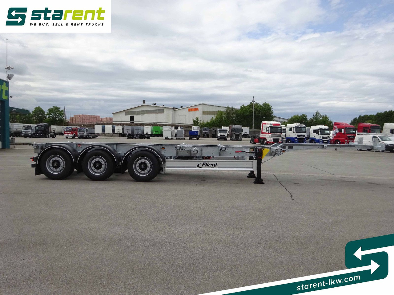 Fliegl Containerchassis ADR, 1x20/2x20/1x30/1x40/1x45 - Container/ Wechselfahrgestell Auflieger: das Bild 4 Fliegl Containerchassis ADR, 1x20/2x20/1x30/1x40/1x45 - Container/ Wechselfahrgestell Auflieger: das Bild 4