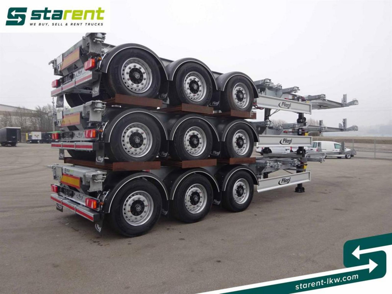 Fliegl Containerchassis ADR, 1x20 / 2x20 / 1x30 / 1x40 - Container/ Wechselfahrgestell Auflieger: das Bild 5 Fliegl Containerchassis ADR, 1x20 / 2x20 / 1x30 / 1x40 - Container/ Wechselfahrgestell Auflieger: das Bild 5