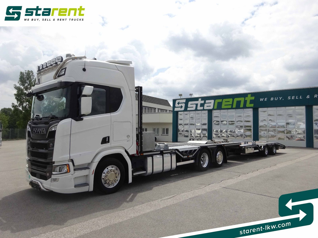 Scania R770 V8 Fahrzeugtransporter + Ziegler Anhänger - Abschleppwagen: das Bild 1 Scania R770 V8 Fahrzeugtransporter + Ziegler Anhänger - Abschleppwagen: das Bild 1