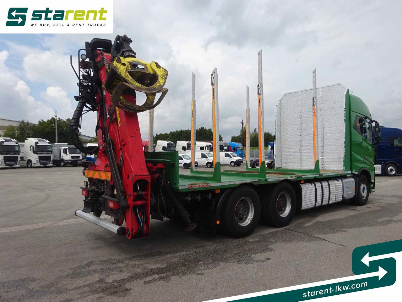 Volvo FH16 550 6x4 Holzaufbau mit Kran (Loglift 145Z) - Holztransporter, Autokran: das Bild 5 Volvo FH16 550 6x4 Holzaufbau mit Kran (Loglift 145Z) - Holztransporter, Autokran: das Bild 5
