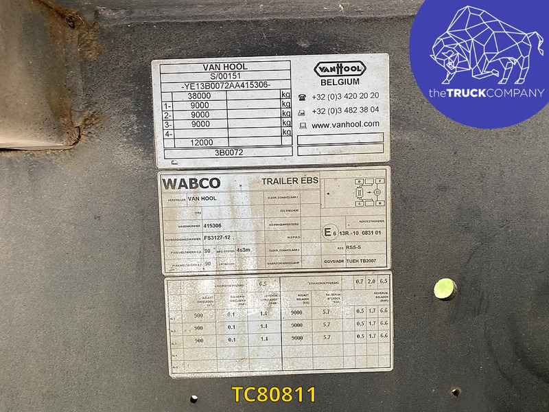 Koffer Auflieger Van Hool: das Bild 10 Koffer Auflieger Van Hool: das Bild 10