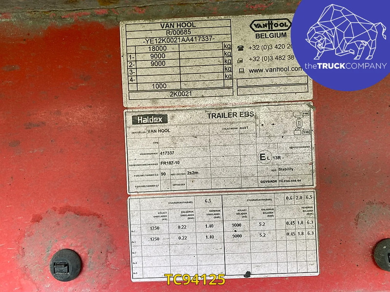 Van Hool - Kühlkoffer Anhänger: das Bild 4 Van Hool - Kühlkoffer Anhänger: das Bild 4