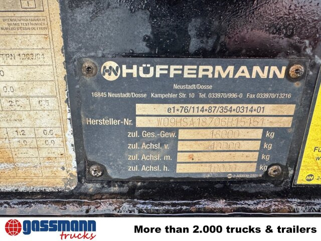 Hüffermann HSA 18.70 Schlittenabroller - Abrollanhänger/ Absetzanhänger: das Bild 4 Hüffermann HSA 18.70 Schlittenabroller - Abrollanhänger/ Absetzanhänger: das Bild 4