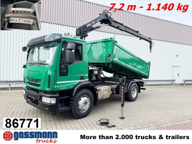 Iveco EuroCargo ML160E28 4x2 mit Kran Hiab XS 088 ES-2 - Kipper, Autokran: das Bild 1 Iveco EuroCargo ML160E28 4x2 mit Kran Hiab XS 088 ES-2 - Kipper, Autokran: das Bild 1