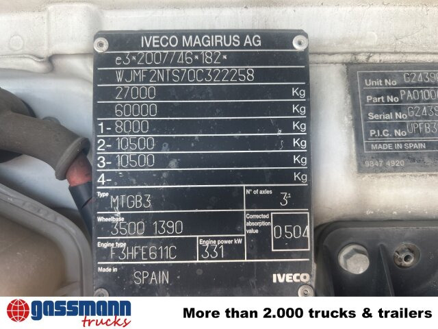 Fahrgestell LKW Iveco Trakker AD260T45W 6x6: das Bild 12