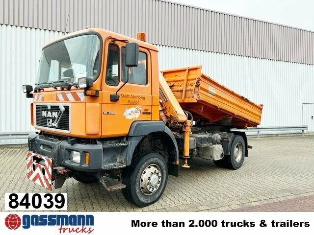 MAN 19.293 4x4 BL mit Kran Meiller MK77RS2 - Kipper, Autokran: das Bild 1 MAN 19.293 4x4 BL mit Kran Meiller MK77RS2 - Kipper, Autokran: das Bild 1