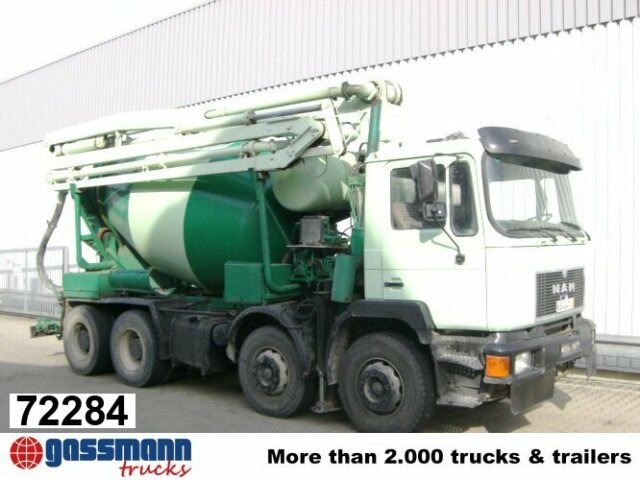 MAN 33.292 8x4 Mischer Stetter 7m³ mit Pumpe - Fahrmischerbetonpumpe: das Bild 1 MAN 33.292 8x4 Mischer Stetter 7m³ mit Pumpe - Fahrmischerbetonpumpe: das Bild 1