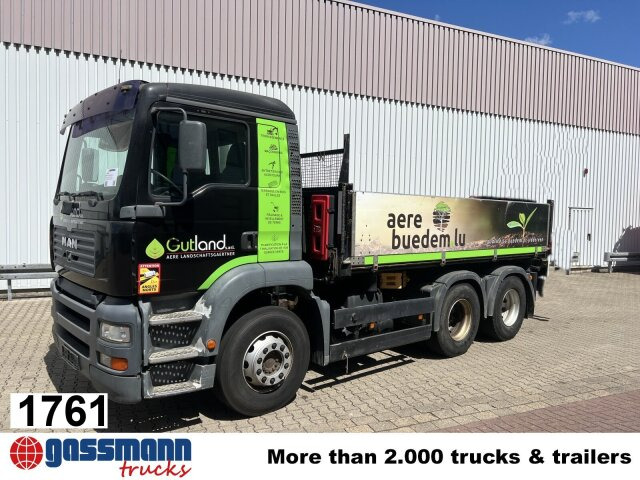 MAN TGA 26.363/410 6x4 BB, 2-S-Alukipper - Kipper, Autokran: das Bild 1 MAN TGA 26.363/410 6x4 BB, 2-S-Alukipper - Kipper, Autokran: das Bild 1