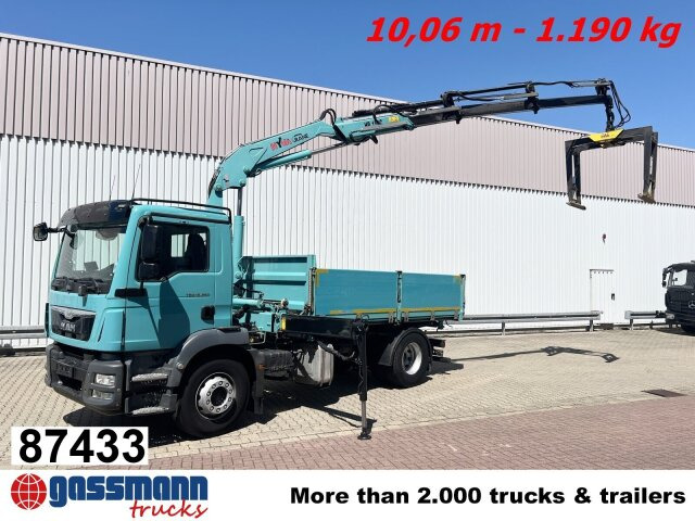 MAN TGM 18.290 4X2 BL mit Kran Hyva HB 150C - Kipper, Autokran: das Bild 1 MAN TGM 18.290 4X2 BL mit Kran Hyva HB 150C - Kipper, Autokran: das Bild 1