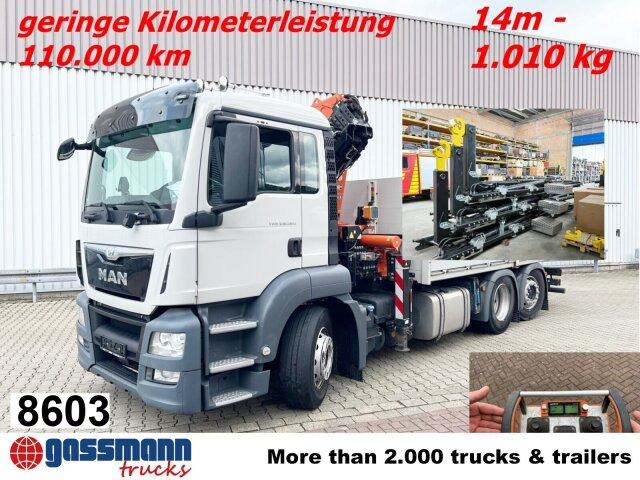 MAN TGS 26.360/400 6x2-4 BL, Lenk-/Lift, Kran Atlas - Abrollkipper, Autokran: das Bild 1 MAN TGS 26.360/400 6x2-4 BL, Lenk-/Lift, Kran Atlas - Abrollkipper, Autokran: das Bild 1