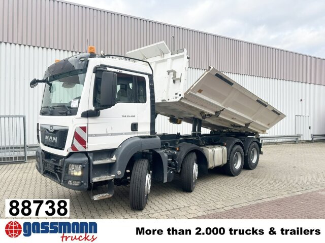 MAN TGS 35.460 8X4 BB, Meiller Bordmatik, Rollplane, - Kipper: das Bild 1 MAN TGS 35.460 8X4 BB, Meiller Bordmatik, Rollplane, - Kipper: das Bild 1