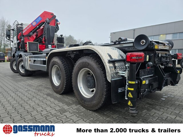 MAN TGS 35.480 8X4 BL, Intarder, Kran HMF 3220-K6, - Abrollkipper, Autokran: das Bild 5 MAN TGS 35.480 8X4 BL, Intarder, Kran HMF 3220-K6, - Abrollkipper, Autokran: das Bild 5