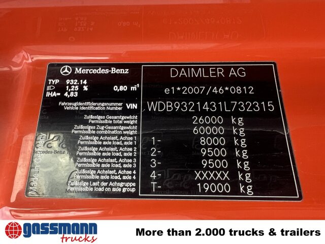 Mercedes-Benz Actros 2644/48 K 6x4, Hiab Multilift - Abrollkipper: das Bild 4 Mercedes-Benz Actros 2644/48 K 6x4, Hiab Multilift - Abrollkipper: das Bild 4