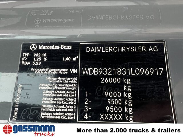 Mercedes-Benz Actros 3346 AK 6x6 - Fahrgestell LKW: das Bild 3 Mercedes-Benz Actros 3346 AK 6x6 - Fahrgestell LKW: das Bild 3