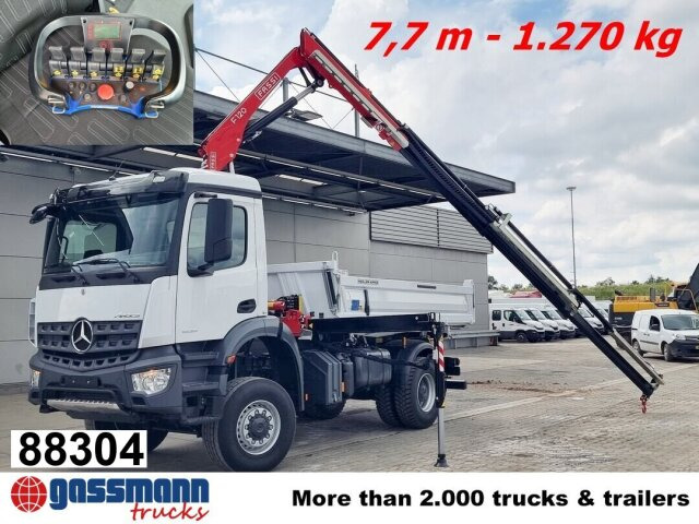 Mercedes-Benz Arocs 1832 AK 4x4, MultimediaCockpit, Navi, Kran - Kipper, Autokran: das Bild 1 Mercedes-Benz Arocs 1832 AK 4x4, MultimediaCockpit, Navi, Kran - Kipper, Autokran: das Bild 1
