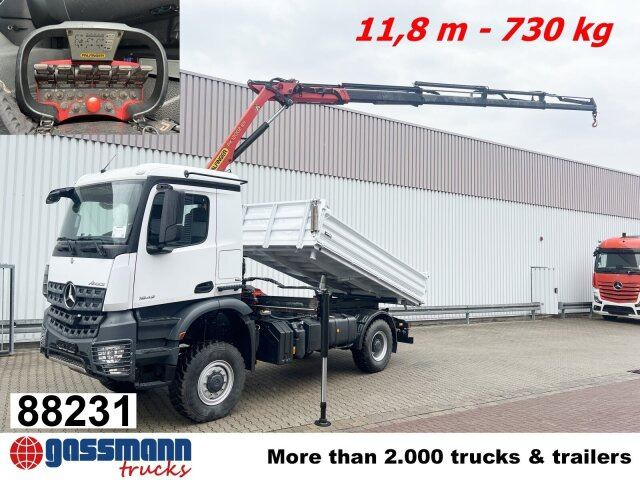 Mercedes-Benz Arocs 1842 AK 4x4, Kran Palfinger PK12001-EH C, - Kipper, Autokran: das Bild 1 Mercedes-Benz Arocs 1842 AK 4x4, Kran Palfinger PK12001-EH C, - Kipper, Autokran: das Bild 1