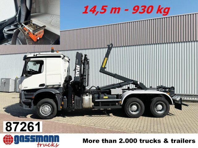 Mercedes-Benz Arocs 3351 AK 6x6, Retarder, Navi, Grounder, - Abrollkipper, Autokran: das Bild 1 Mercedes-Benz Arocs 3351 AK 6x6, Retarder, Navi, Grounder, - Abrollkipper, Autokran: das Bild 1