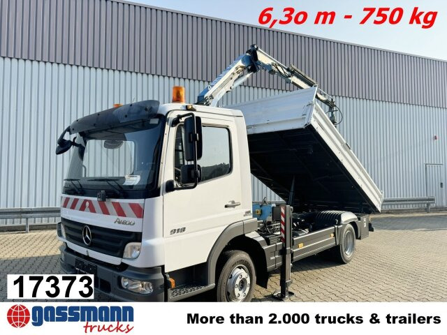 Mercedes-Benz Atego 818 K 4x2 mit Kran Atlas AK 50.1-A2 - Kipper, Autokran: das Bild 1 Mercedes-Benz Atego 818 K 4x2 mit Kran Atlas AK 50.1-A2 - Kipper, Autokran: das Bild 1