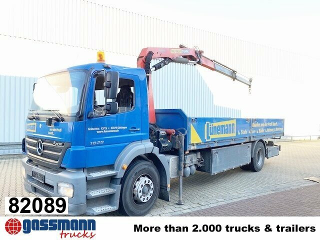 Mercedes-Benz Axor 1828 L 4x2 mit Kran Palfinger PK 9501, Funk - Pritsche LKW, Autokran: das Bild 1 Mercedes-Benz Axor 1828 L 4x2 mit Kran Palfinger PK 9501, Funk - Pritsche LKW, Autokran: das Bild 1