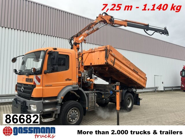 Mercedes-Benz Axor 1829 AK 4x4 mit Kran Atlas AK 85.2 - Kipper, Autokran: das Bild 1 Mercedes-Benz Axor 1829 AK 4x4 mit Kran Atlas AK 85.2 - Kipper, Autokran: das Bild 1