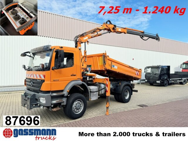 Mercedes-Benz Axor 1833 AK 4x4, Winterdienstausstattung, Kran - Kipper, Autokran: das Bild 1 Mercedes-Benz Axor 1833 AK 4x4, Winterdienstausstattung, Kran - Kipper, Autokran: das Bild 1