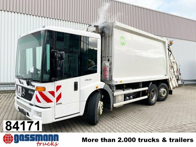 Mercedes-Benz Econic 2633 L/NLA 6x2/4, Lenkachse, - Müllwagen: das Bild 1 Mercedes-Benz Econic 2633 L/NLA 6x2/4, Lenkachse, - Müllwagen: das Bild 1