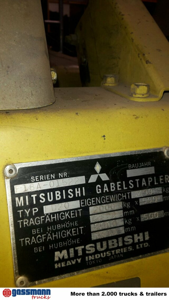 Mitsubishi FD20 - Dieselstapler: das Bild 2 Mitsubishi FD20 - Dieselstapler: das Bild 2