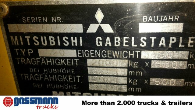 Mitsubishi FD20 - Dieselstapler: das Bild 3 Mitsubishi FD20 - Dieselstapler: das Bild 3