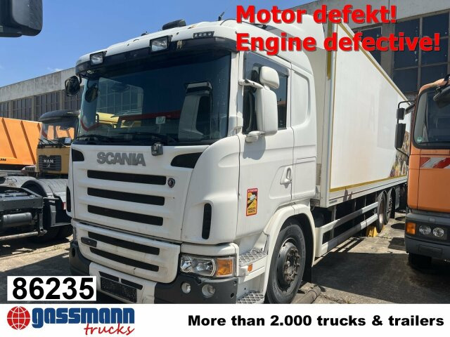 Scania G420 6x2, Liftachse, Hiab LBW, Motor defekt! - Koffer LKW: das Bild 1 Scania G420 6x2, Liftachse, Hiab LBW, Motor defekt! - Koffer LKW: das Bild 1