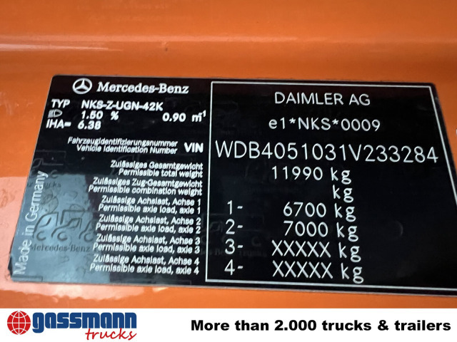 Kipper, Autokran Unimog U400 4x4, Frontzapfwelle, Kipper, Kran MKG HKL: das Bild 7