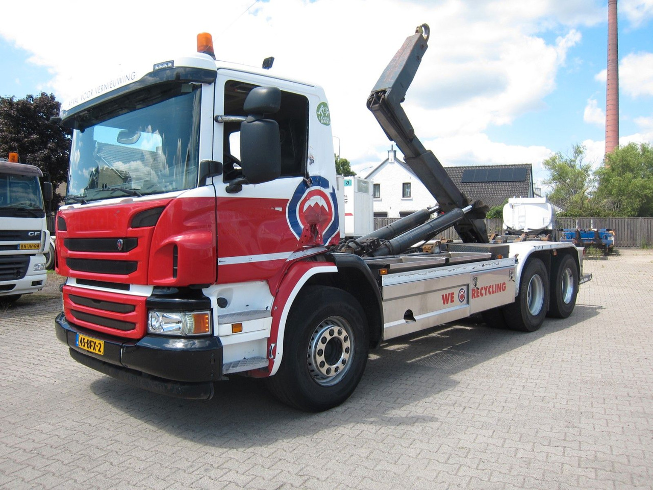 Scania P410 CB6X2 HSA Hyva 22T Haken E6 Liftachse - Abrollkipper: das Bild 2 Scania P410 CB6X2 HSA Hyva 22T Haken E6 Liftachse - Abrollkipper: das Bild 2