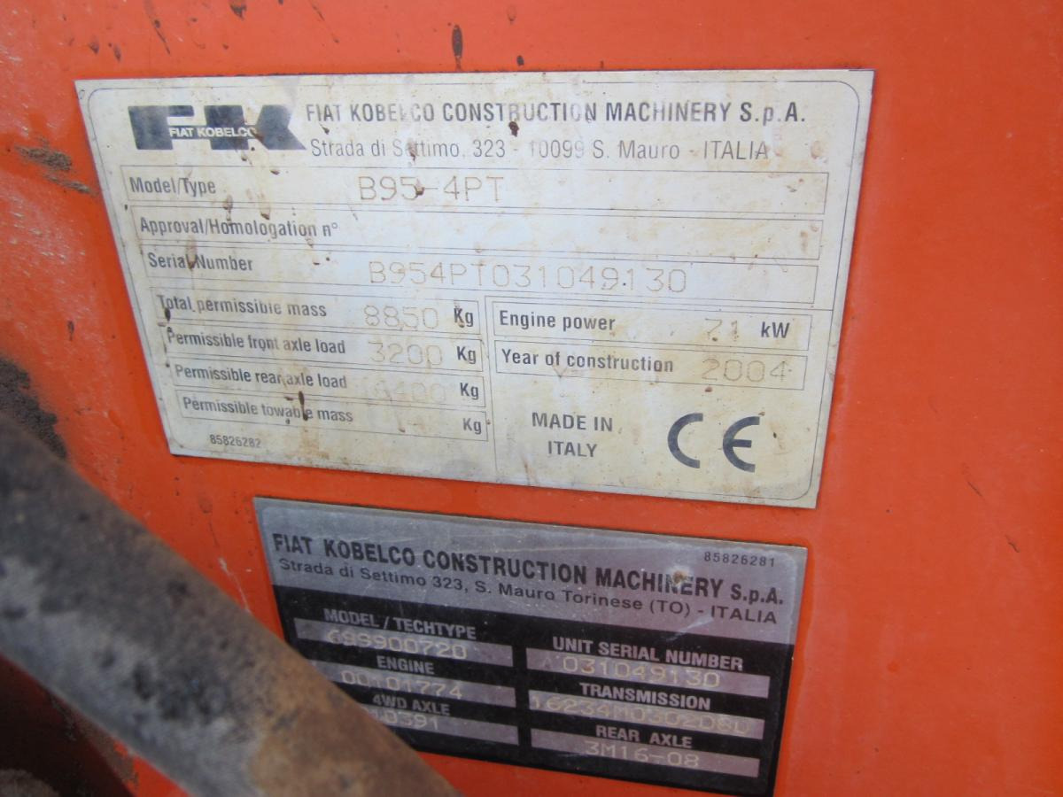 Fiat Kobelco B95 - Baggerlader: das Bild 5 Fiat Kobelco B95 - Baggerlader: das Bild 5