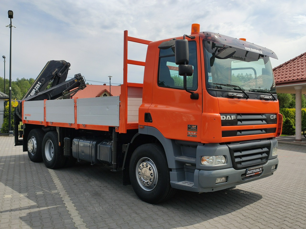 DAF CF 85.380 6x2 Oś Skrętna Skrzynia HDS HIAB 220C + Pilot - Pritsche LKW, Autokran: das Bild 4 DAF CF 85.380 6x2 Oś Skrętna Skrzynia HDS HIAB 220C + Pilot - Pritsche LKW, Autokran: das Bild 4