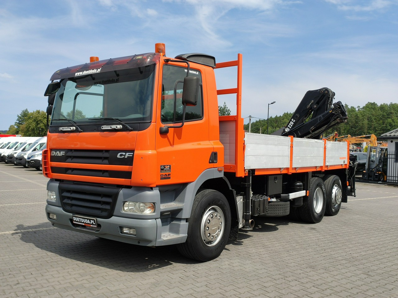 DAF CF 85.380 6x2 Oś Skrętna Skrzynia HDS HIAB 220C + Pilot - Pritsche LKW, Autokran: das Bild 1 DAF CF 85.380 6x2 Oś Skrętna Skrzynia HDS HIAB 220C + Pilot - Pritsche LKW, Autokran: das Bild 1