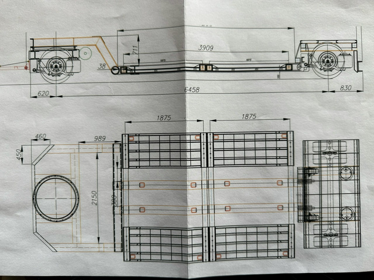 EMTECH 2 osiowa PCN 18 TIEFBETT Zagłębiana Rozciągana Oś Skrętna UNIKAT - Tieflader Auflieger: das Bild 4 EMTECH 2 osiowa PCN 18 TIEFBETT Zagłębiana Rozciągana Oś Skrętna UNIKAT - Tieflader Auflieger: das Bild 4