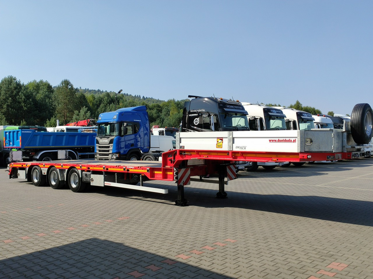 EMTECH Ład-33.3 tony 3osie Tylna oś skrętna Przednia Podnoszona - Tieflader Auflieger: das Bild 3 EMTECH Ład-33.3 tony 3osie Tylna oś skrętna Przednia Podnoszona - Tieflader Auflieger: das Bild 3