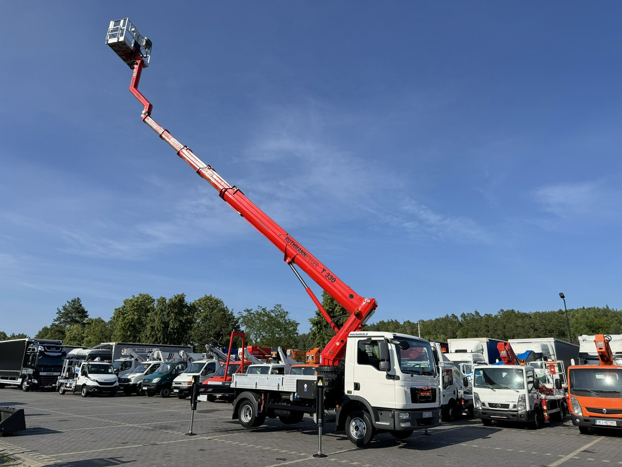 MAN TGL 7.150 Zwyżka Ruthmann T330 33-Metry DMC 7500KG 21m w Bok - LKW mit Arbeitsbühne: das Bild 1 MAN TGL 7.150 Zwyżka Ruthmann T330 33-Metry DMC 7500KG 21m w Bok - LKW mit Arbeitsbühne: das Bild 1