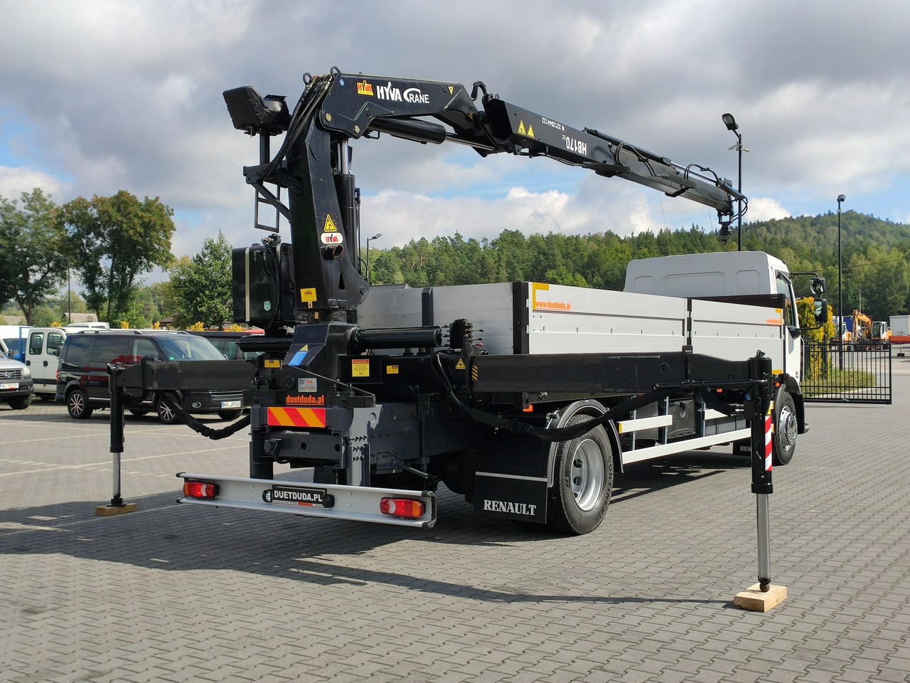Pritsche LKW, Autokran Renault Midlum 180.240DXI + HDS HYVA HB170E2 Udzwig 3.6Tony: das Bild 11