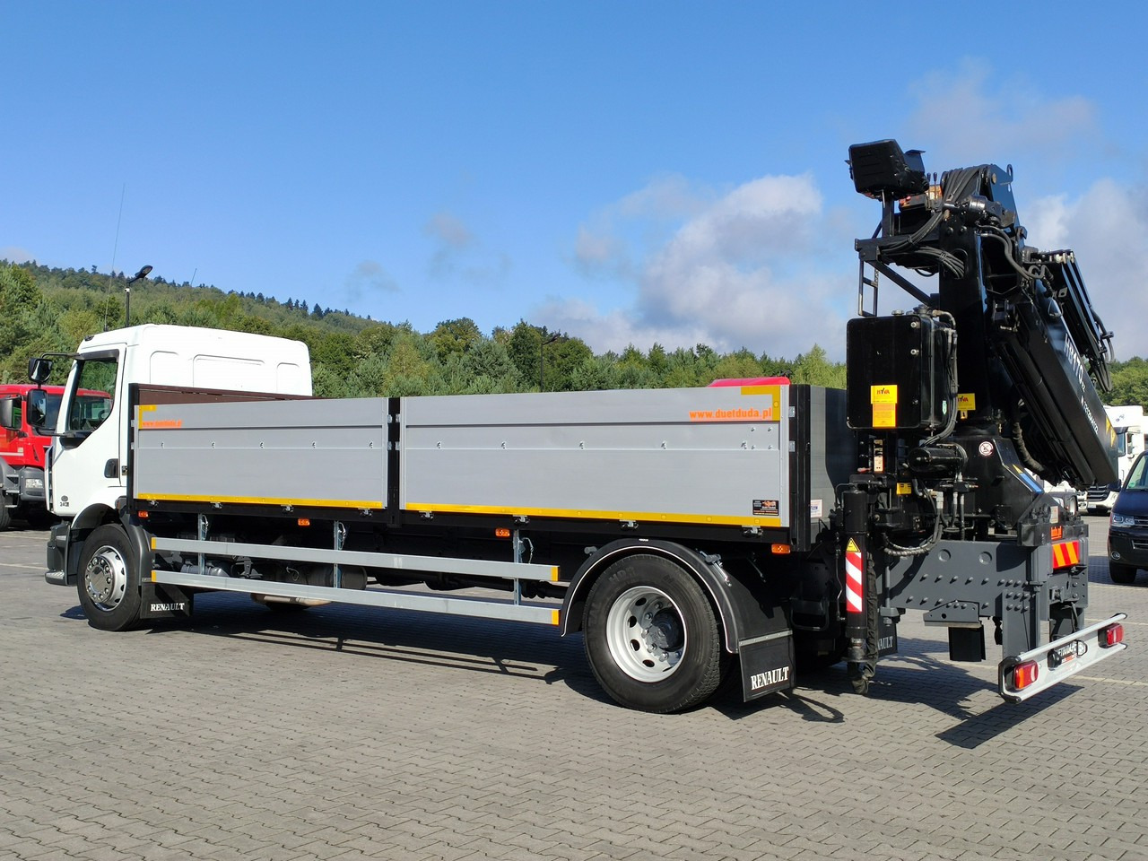 Pritsche LKW, Autokran Renault Midlum 180.240DXI + HDS HYVA HB170E2 Udzwig 3.6Tony: das Bild 8