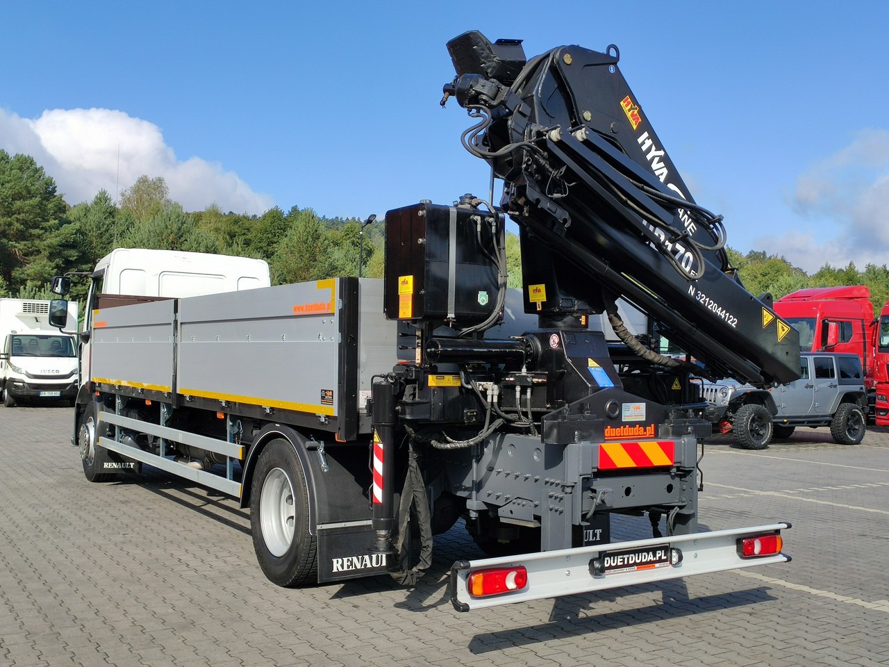 Pritsche LKW, Autokran Renault Midlum 180.240DXI + HDS HYVA HB170E2 Udzwig 3.6Tony: das Bild 30
