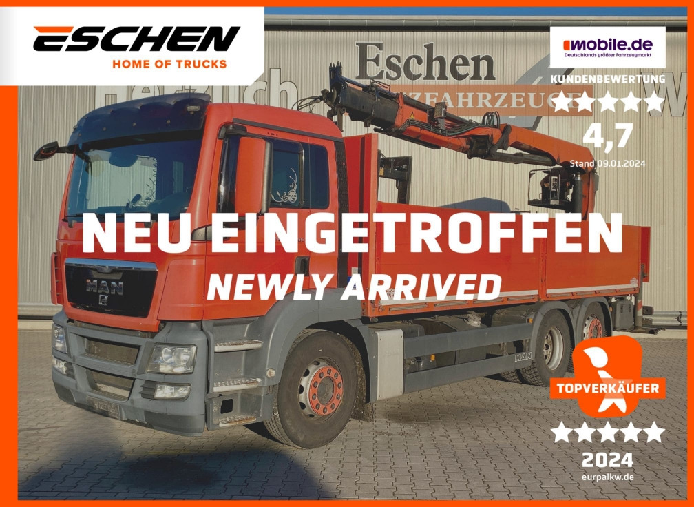 MAN TGS 26.400 6x2-2 LL / Palfinger PK 18001 L Kran - Pritsche LKW: das Bild 1 MAN TGS 26.400 6x2-2 LL / Palfinger PK 18001 L Kran - Pritsche LKW: das Bild 1