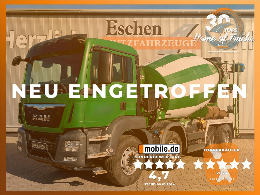 MAN TGS 32.360 8x4 BB / 9 m³ Stetter-Aufbau - Fahrmischer: das Bild 1 MAN TGS 32.360 8x4 BB / 9 m³ Stetter-Aufbau - Fahrmischer: das Bild 1