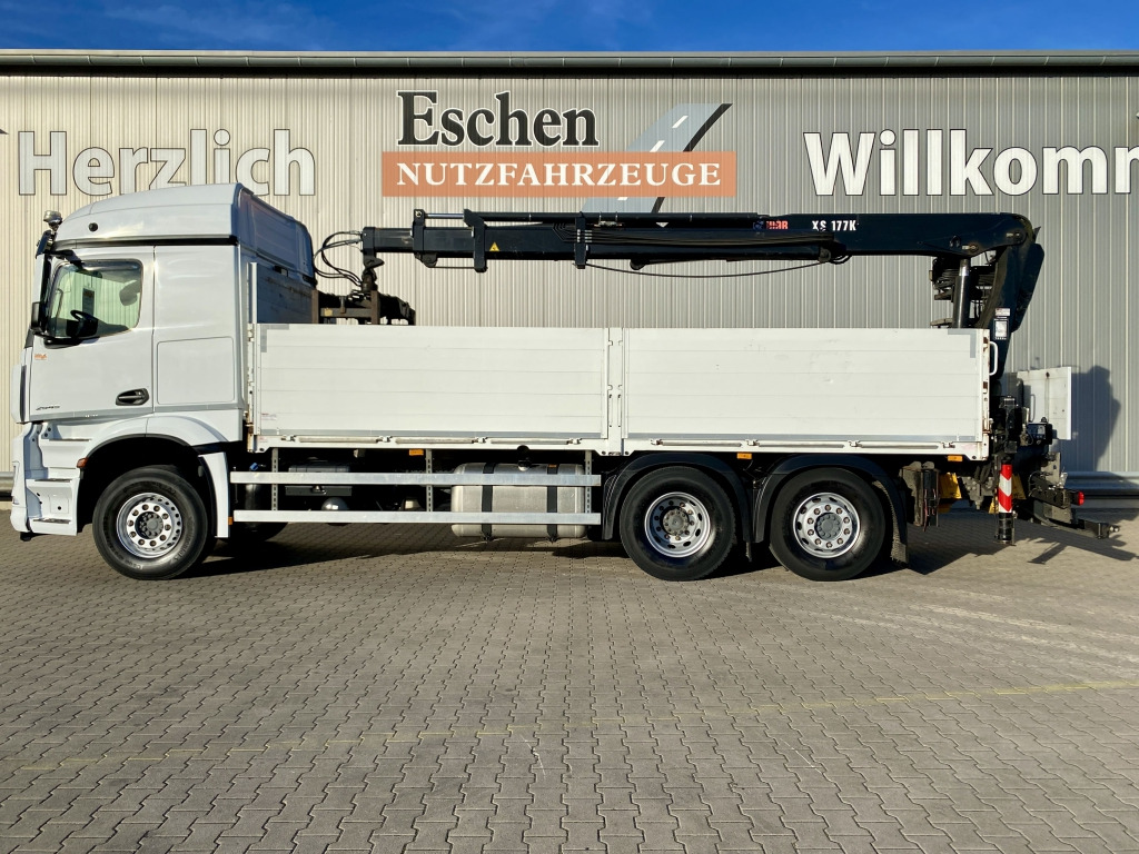 Mercedes-Benz 2545 L 6x2 Arocs / HIAB 177 K Pro Kran - Pritsche LKW, Autokran: das Bild 2 Mercedes-Benz 2545 L 6x2 Arocs / HIAB 177 K Pro Kran - Pritsche LKW, Autokran: das Bild 2